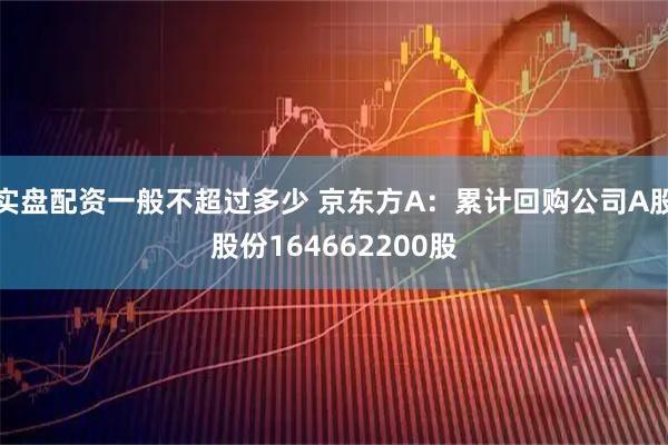 实盘配资一般不超过多少 京东方A：累计回购公司A股股份164662200股